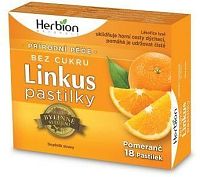 Linkus Pomeranč Pastilky BEZ CUKRU 18ks