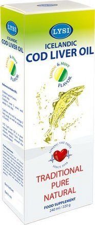 LYSI Cod live oil lemon/mint 240 ml