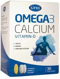 LYSI Omega-3 + D a Calcium 30 denních dávek