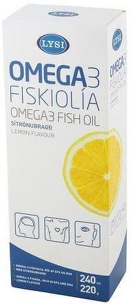 LYSI Omega 3 oil lemon 240ml