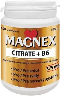Magnex citrate 375 mg+B6 tbl.100