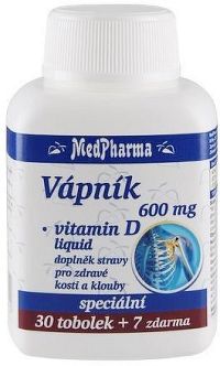 MedPh Vápník 600mg+vit.D-liquid tob.37