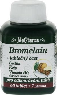 MedPharma Bromelain+jabl.ocet+lecitin tbl.67
