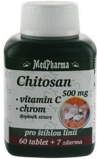 MedPharma Chitosan 500mg+vit.C+chrom tbl.67