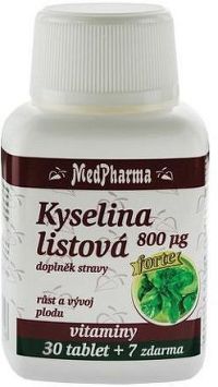 MedPharma Kyselina listová 800mcg tbl.37