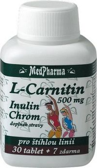 MedPharma L-Carnitin 500mg+Inulin+Chrom tbl.37