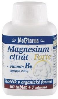 MedPharma Magnesium citrát Forte B6 tbl.67