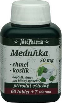 MedPharma Meduňka+chmel+kozlík cps.67
