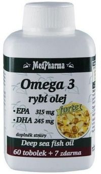 MedPharma Omega 3 rybí olej Forte tob.67
