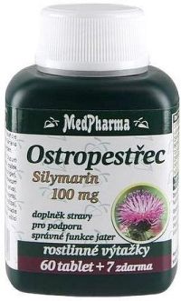 MedPharma Ostropestřec (Silymarin 100mg) tbl.67