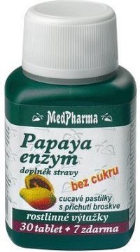 MedPharma Papaya enzym chew.tbl.37