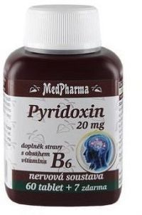 MedPharma Pyridoxin (vitamin B6) 20mg tbl.67