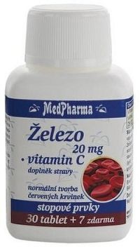 MedPharma Železo 20mg+vitamín C tbl.37