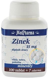 MedPharma Zinek 15mg tbl.107