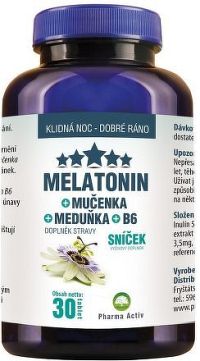 Melatonin Premium Mučenka Meduňka B6 30 tablet
