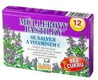 Müllerovy pastilky se šalvějí bez cukru 12ks