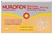 NUROFEN PRO DĚTI ČÍPKY 10x60 MG