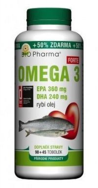 Omega 3 Forte 1200mg tob.90+45 Bio-Pharma