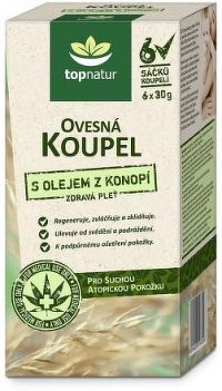 Ovesná koupel s olejem z konopí 6x30g