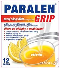 Paralen Grip Horký Nápoj Neo 500mg/10mg scc.12