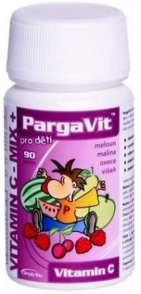 PargaVit Vitamin C Mix Plus pro děti tbl.90