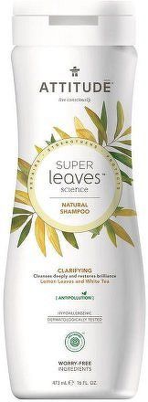 Přírodní šampón ATTITUDE Super leaves s detoxikačním účinkem  - rozjasňující pro normální a mastné vlasy 240 ml