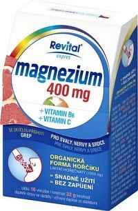 Revital Magnezium 400mg + vit.B6 + vit.C 16 sáčků