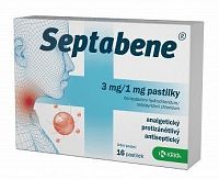Septabene 3 mg/1mg pastilky orm.pas.16x3mg/1mg