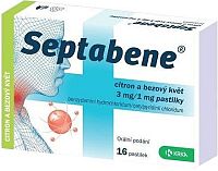 Septabene citron a bezový květ 3mg/1mg pas.16