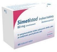 Simetistad 80mg žvýkací tablety tbl.60