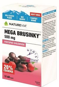 Swiss NatureVia Mega brusinky cps.50+10