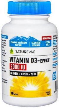 Swiss NatureVia Vitamin D3-Efekt 2000IU tbl.90