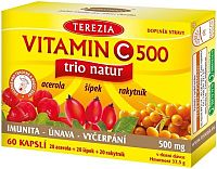 TEREZIA Vitamin C 500mg TRIO NATUR cps.60