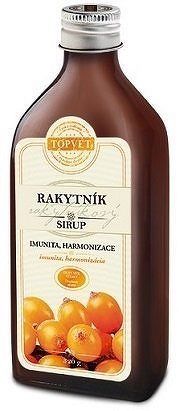 TOPVET Sirup rakytníkový 320g sklo