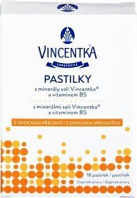 Vincentka pastilky ovocné 18 ks