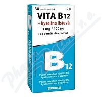 Vita B12 + kyselina listová 1 mg/400mcg tbl.30