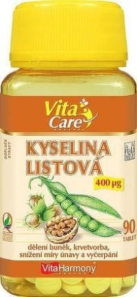 VitaHarmony Kyselina listová tbl.90x400mcg