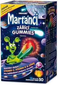 Walmark Marťánci zářící gummies 50ks