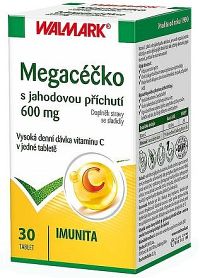 Walmark Megacéčko jahoda 600mg tbl.30