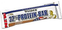 WEIDER, 32% Protein Bar, 60 g, Lískový Ořech