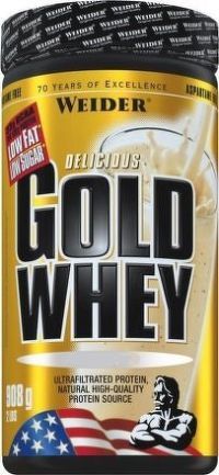 Weider, Gold Whey, 908g, Banana-Split