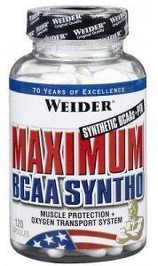 Weider, Maximum BCAA Syntho, 120 kapslí