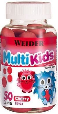 WEIDER Multi Kids, 50 bonbónů, třešeň