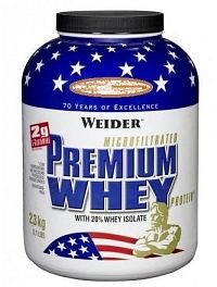 Weider, Premium Whey, 2300 g, Jahoda-Vanilka