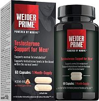 Weider PRIME TESTROSTERONE SUPPORT FOR MEN, 60 CAPS