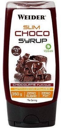 Weider Slim Choco Syrup, Vegan, čokoláda, 350 g