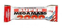 Weider, SUPER Mega Mass 2000, 60 g, Jahoda