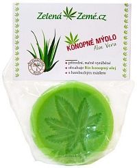 Zelená Země Konopné mýdlo Aloe Vera 80 g