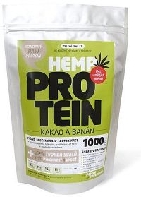Zelená Země Konopný protein 1kg  kakao s banánem
