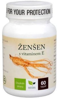 Ženšen + vitamín E cps.60